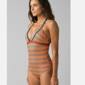 Prana Amaka One Piece Stripe Swimsuit